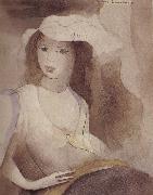 Marie Laurencin Portrait of younger woman oil painting on canvas